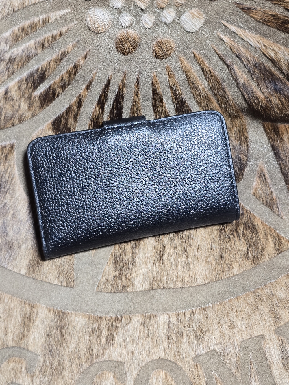 NWOT Michael Kors Black Pebble Leather Continental Wallet - Picture 2 of 11